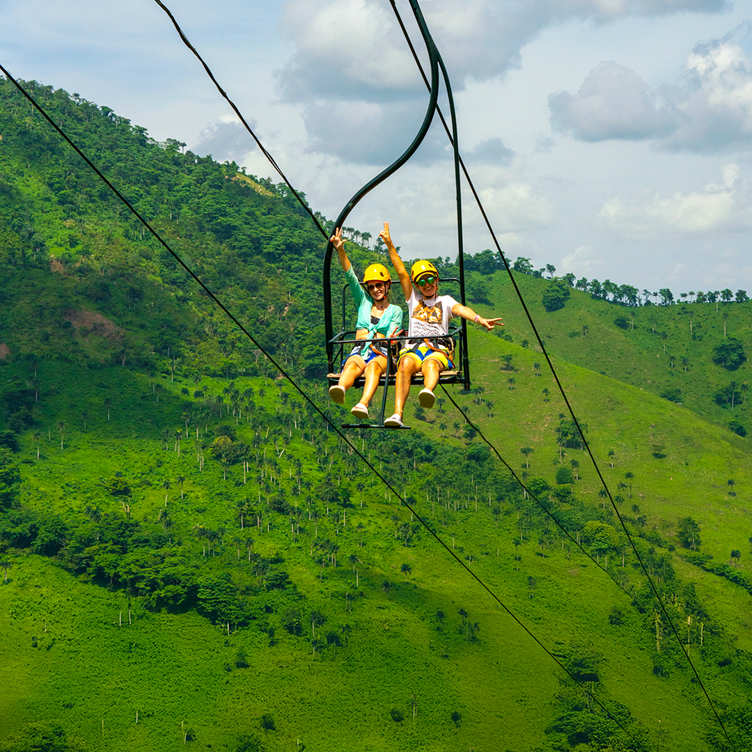 Things to do in Punta Cana, the chairlift at La Hacienda Park