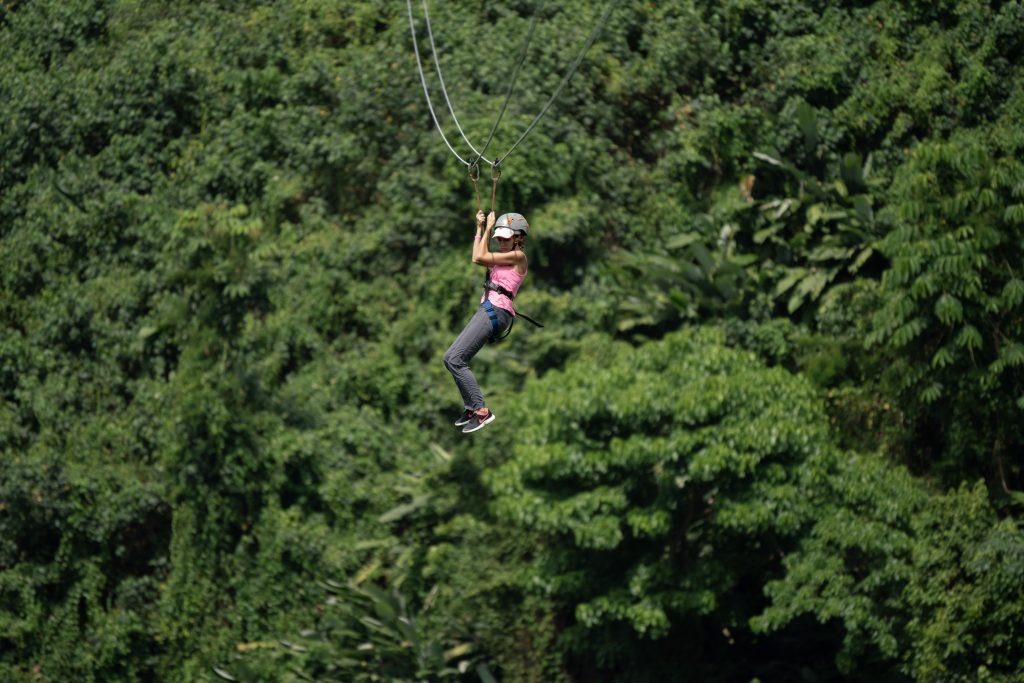 Zipline Circuit at La Hacienda Park, an extremely fun activity