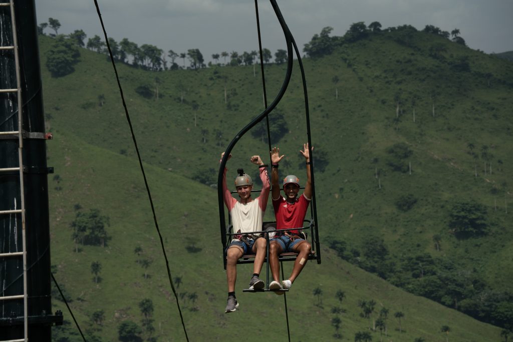 The first chairlift in the Dominican Republic at La Hacienda Park.
