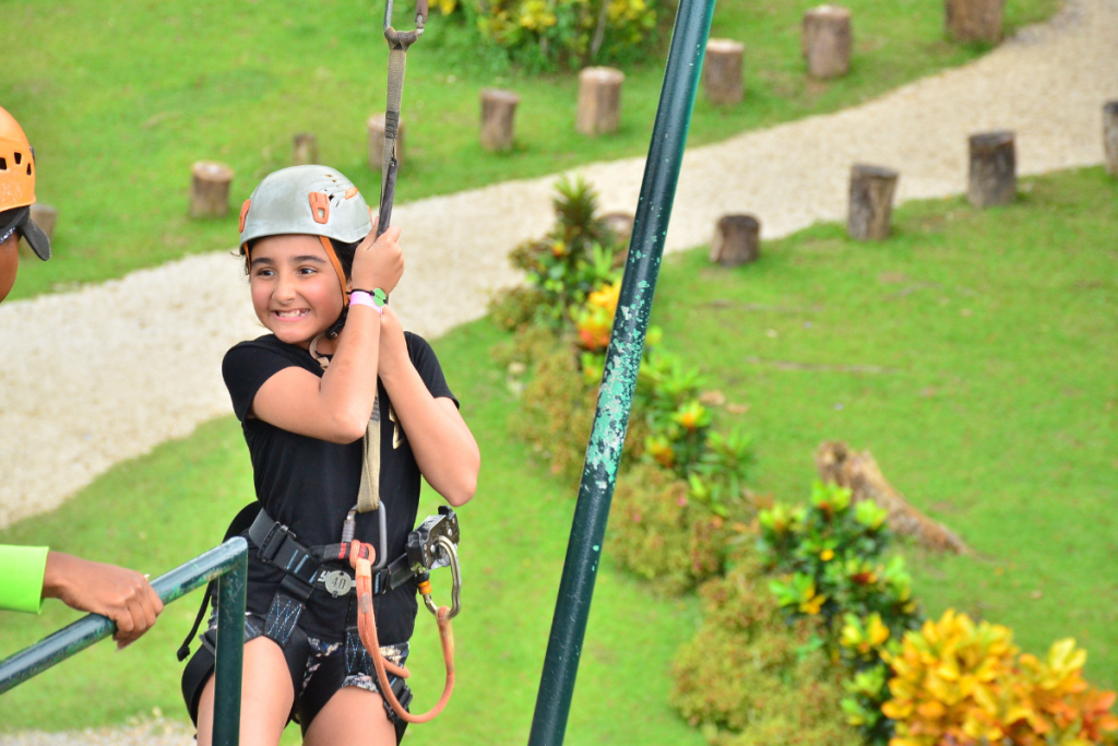 Dare to jump into the void on the Quick Jump at La Hacienda Park!