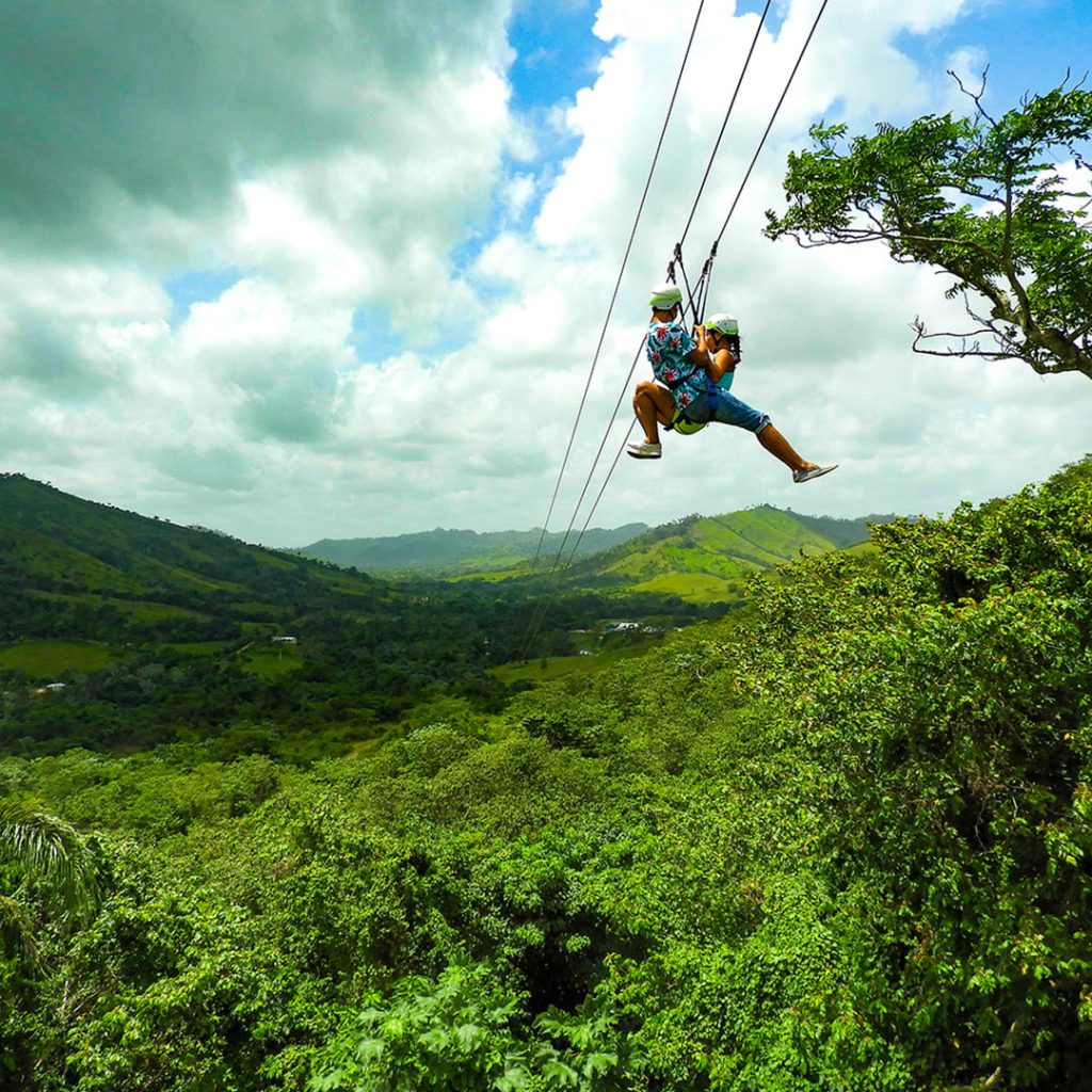 Donde hacer zipline en punta cana