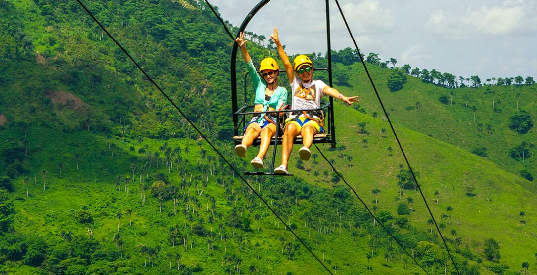 Things to do in Punta Cana, the chairlift at La Hacienda Park